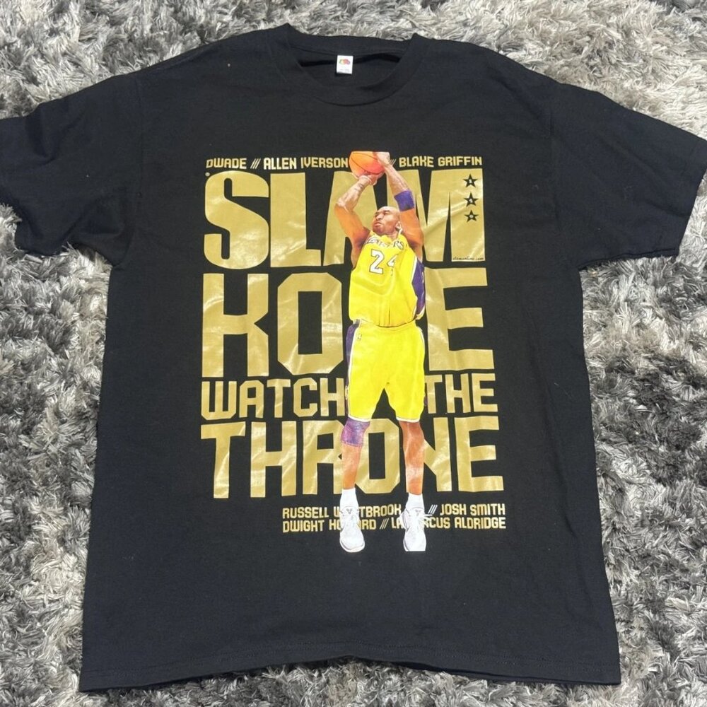 Size L Fruit of‎ The Loom Black Slam Magazine Graphic NBA Classic Look T-Shirt